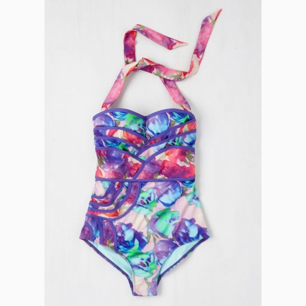 One piece set the serene swimsuit